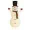Glitzhome® 94.5"H Lighted Christmas 3D Foldable Fabric Snowman Outdoor Decor